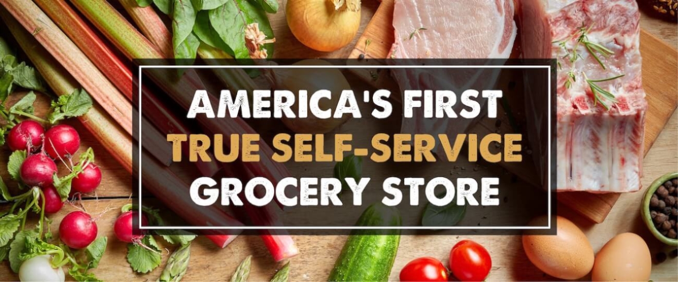 Arrangement of produce and meat.